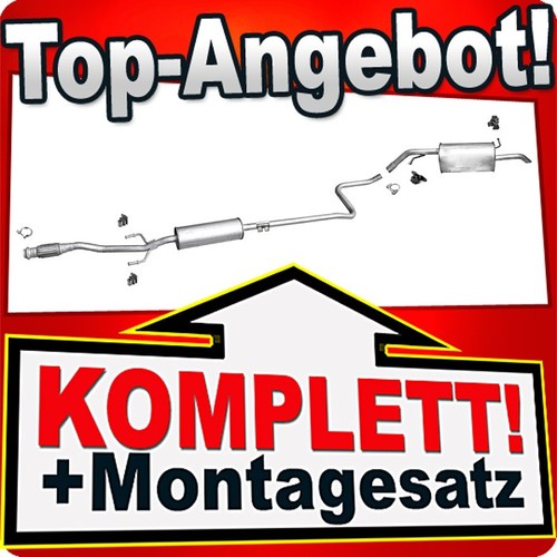 Auspuff für citroen c4 - auspuff, &