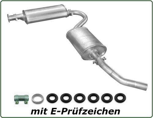 Auspuff set für fiat ducato - set,