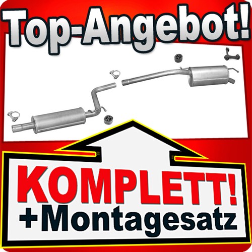 Auspuff für caddy iii 4 - vw, 1.4
