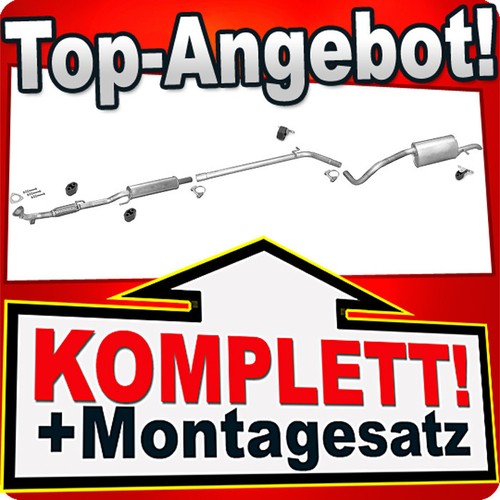Auspuffanlage kat für vw - auspuffanlage,