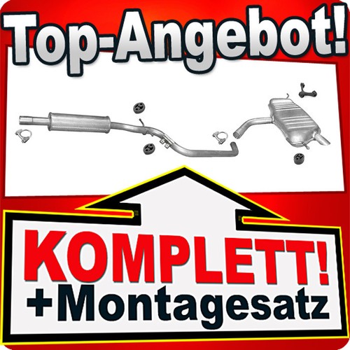 Auspuff für golf 1 - 5, v